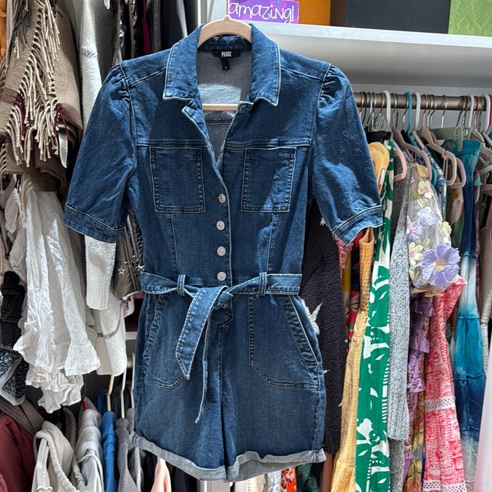 PAIGE Indigo Denim Jumpsuit